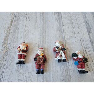 Vintage Santa magnet tree Xmas decor fridge